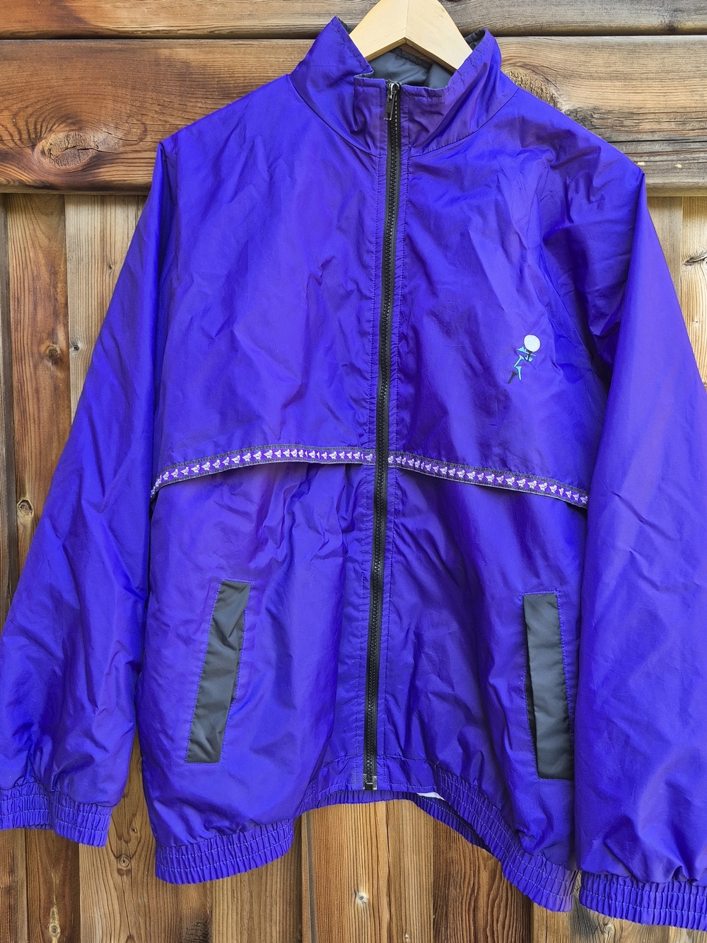 Slazenger Purple Windbreaker with Black Trim